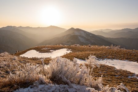 塔ノ丸〜丸笹山　絶景指数120％！！霧氷と笹原の大展望ルート